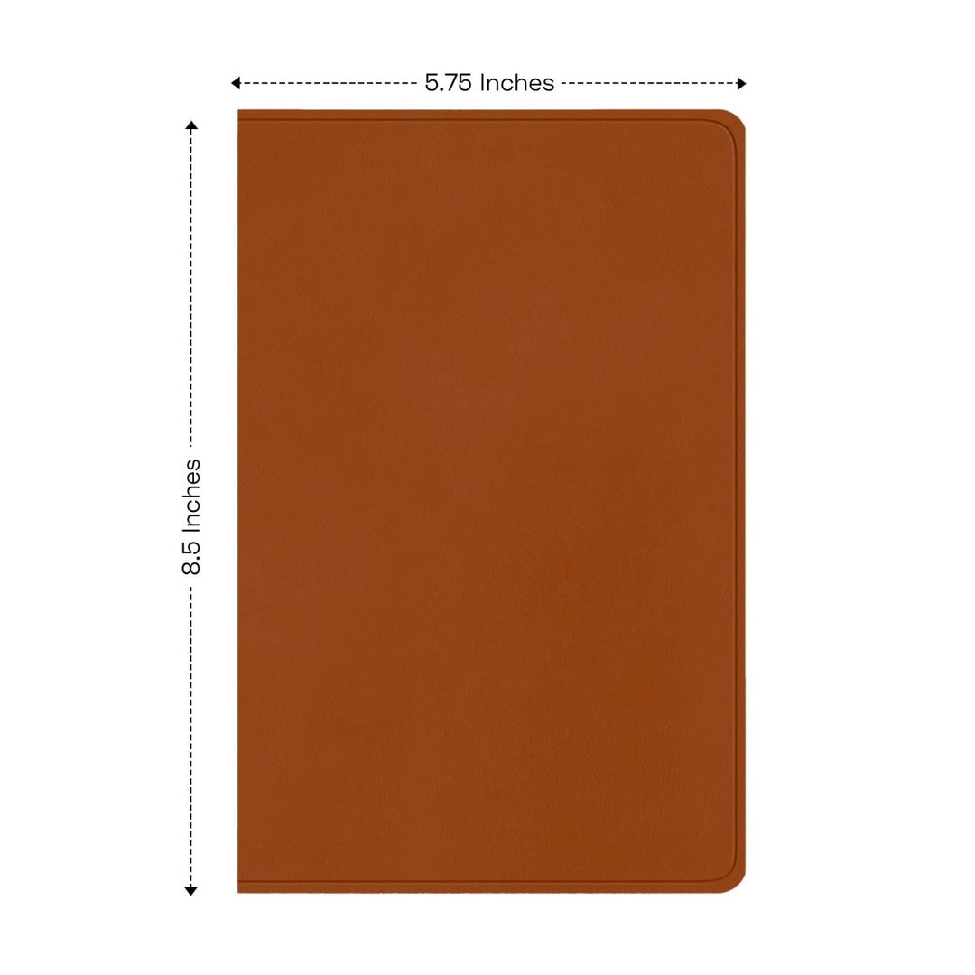 ESV Light Brown Standard Size Holy Bible Large Print | Floral Collection 1 - Shepherds Shelf