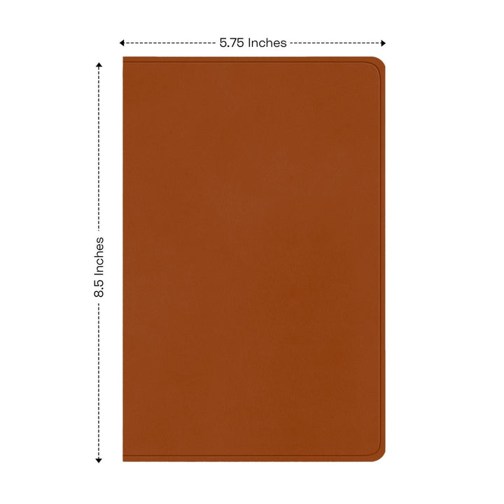 ESV Light Brown Standard Size Holy Bible Large Print | Floral Collection 1 - Shepherds Shelf