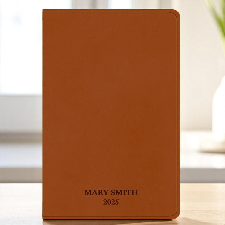 ESV Light Brown Standard Size Holy Bible Large Print | Floral Collection 1 - Shepherds Shelf
