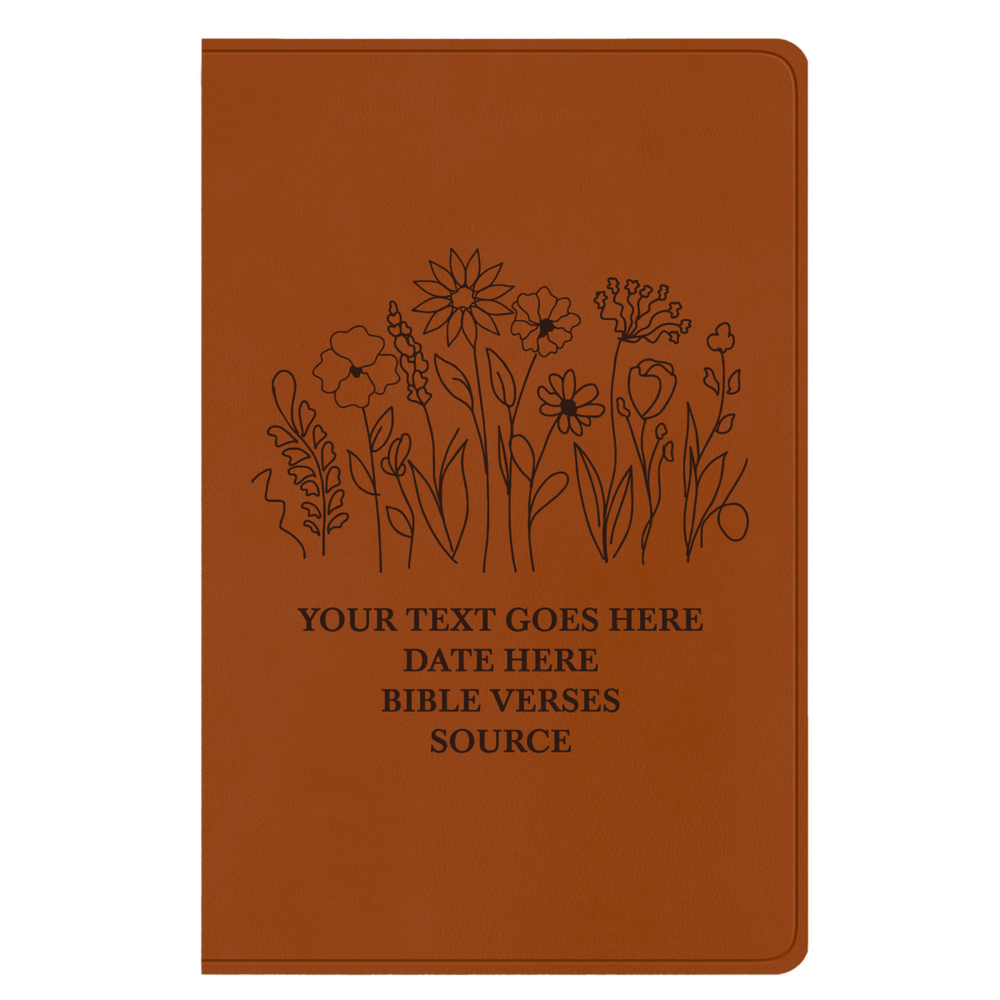 ESV Light Brown Standard Size Holy Bible Large Print | Garden