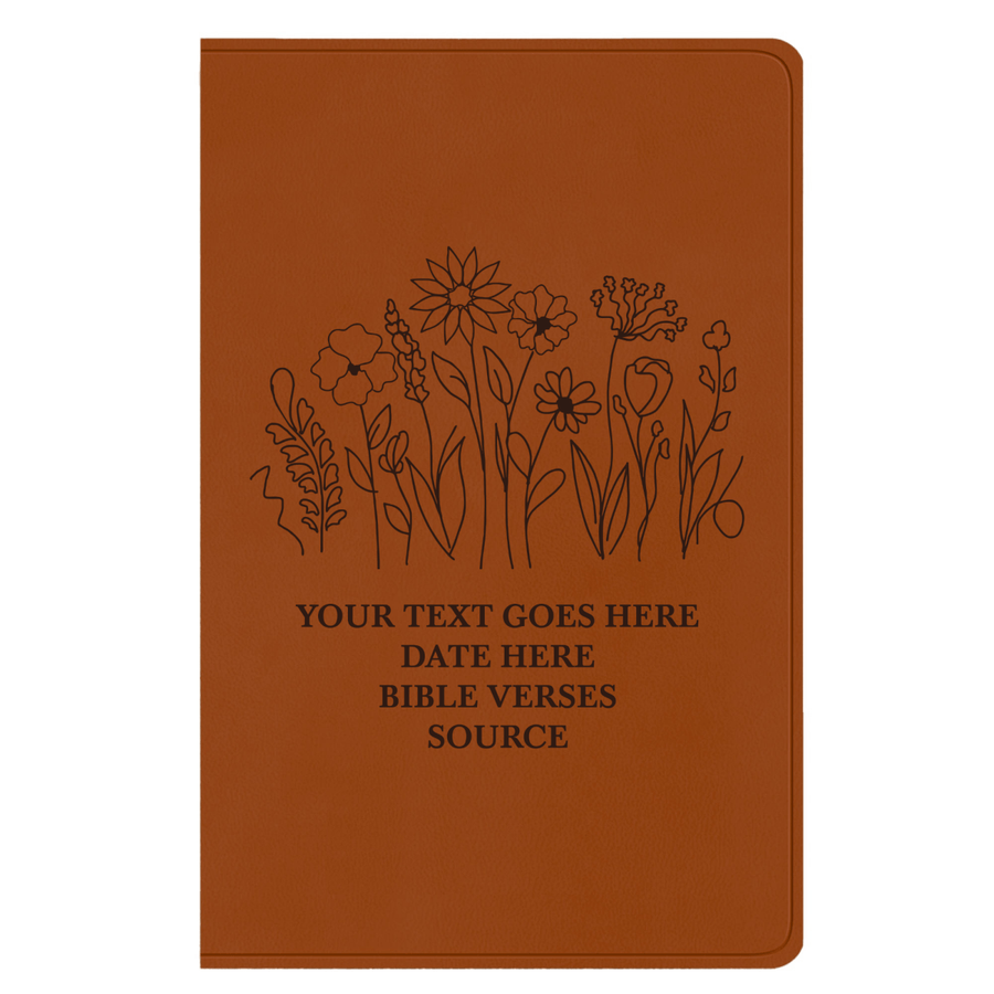 ESV Light Brown Standard Size Holy Bible Large Print | Garden - Shepherds Shelf