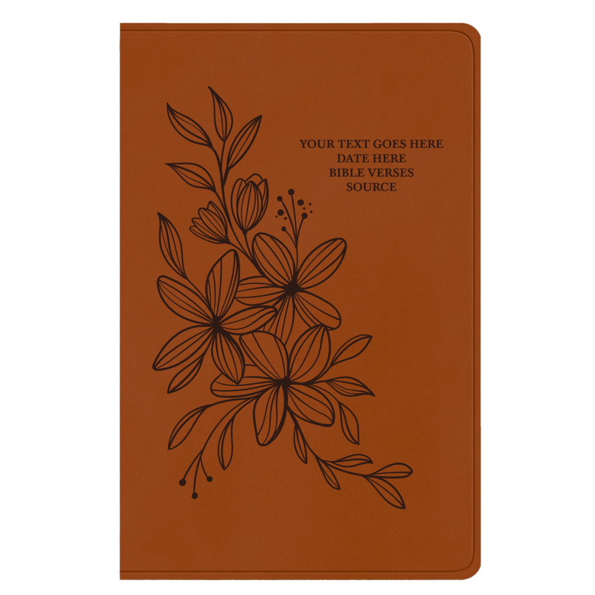 ESV Light Brown Standard Size Holy Bible Large Print | Hyacinth - Shepherds Shelf