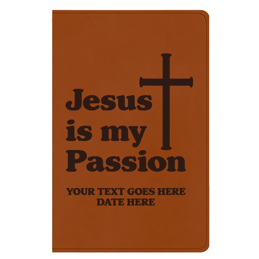 ESV Light Brown Standard Size Holy Bible Large Print | Jesus is my Passion - Shepherds Shelf