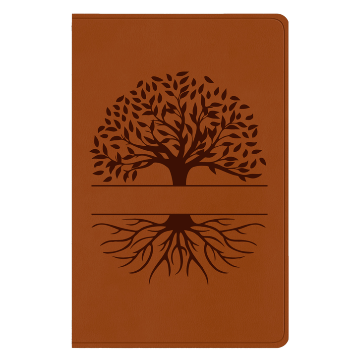 ESV Light Brown Standard Size Holy Bible Large Print | Scripture Art Collection 1 - Shepherds Shelf