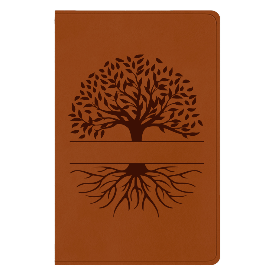 ESV Light Brown Standard Size Holy Bible Large Print | Scripture Art Collection 1 - Shepherds Shelf