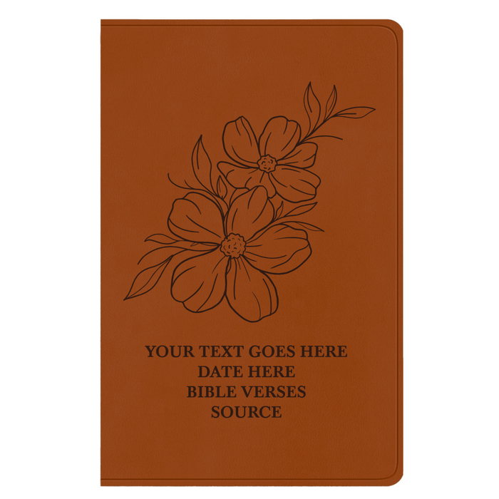 ESV Light Brown Standard Size Holy Bible Large Print | Sun Flower