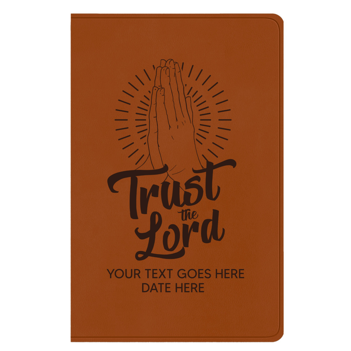 ESV Light Brown Standard Size Holy Bible Large Print | Trust the Lord