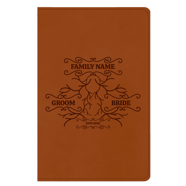 ESV Light Brown Standard Size Holy Bible Large Print | Wedding Collection - Shepherds Shelf