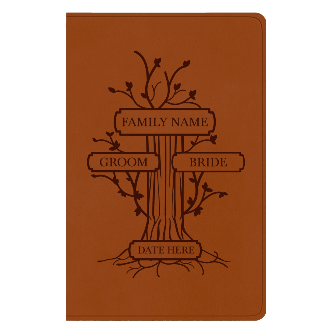 ESV Light Brown Standard Size Holy Bible Large Print | Wedding Collection - Shepherds Shelf