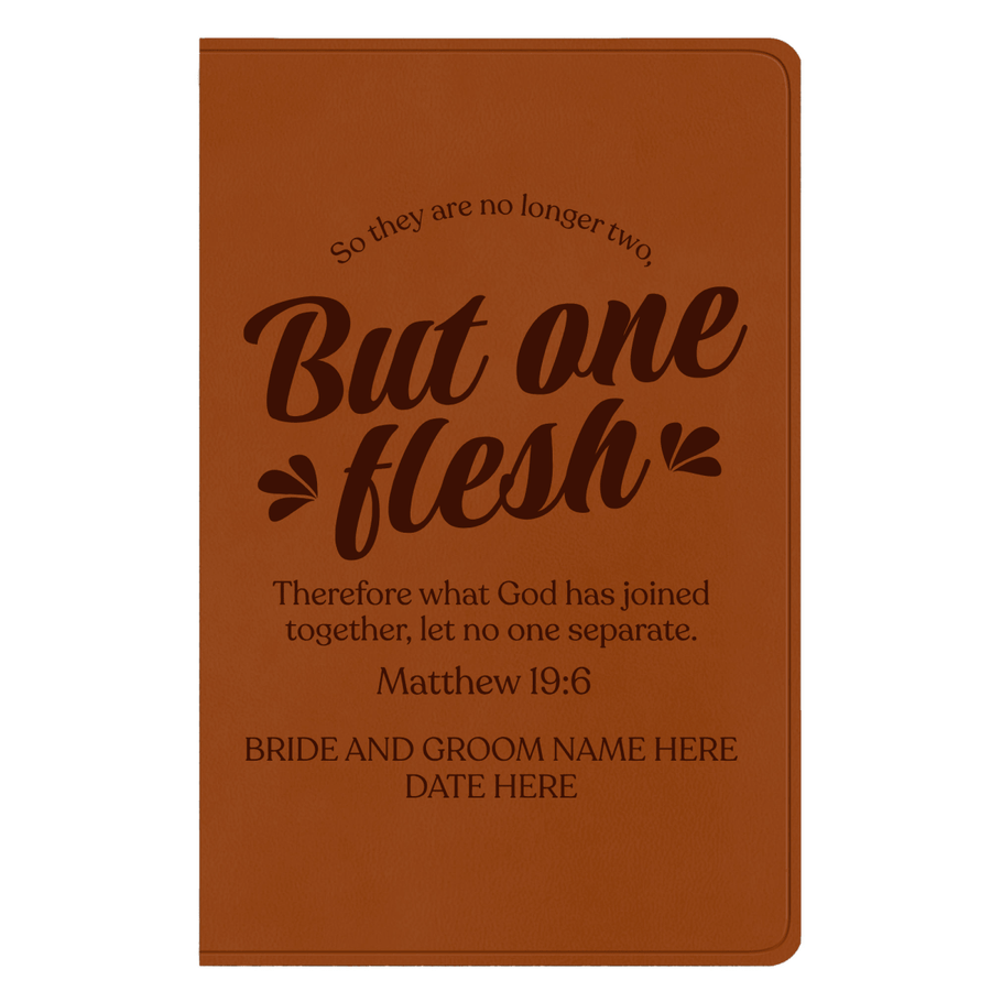 ESV Light Brown Standard Size Holy Bible Large Print | Wedding Collection - Shepherds Shelf