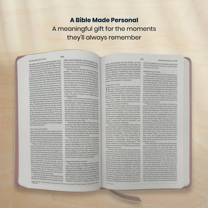 ESV Pink Standard Size Premium Holy Bible Small Print