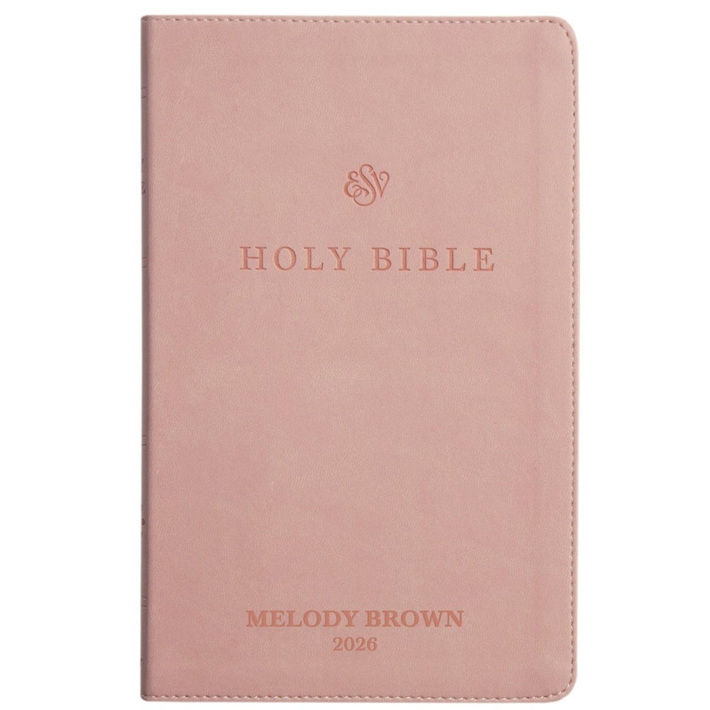 ESV Pink Standard Size Premium Holy Bible Small Print