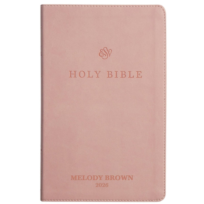 ESV Pink Standard Size Premium Holy Bible Small Print