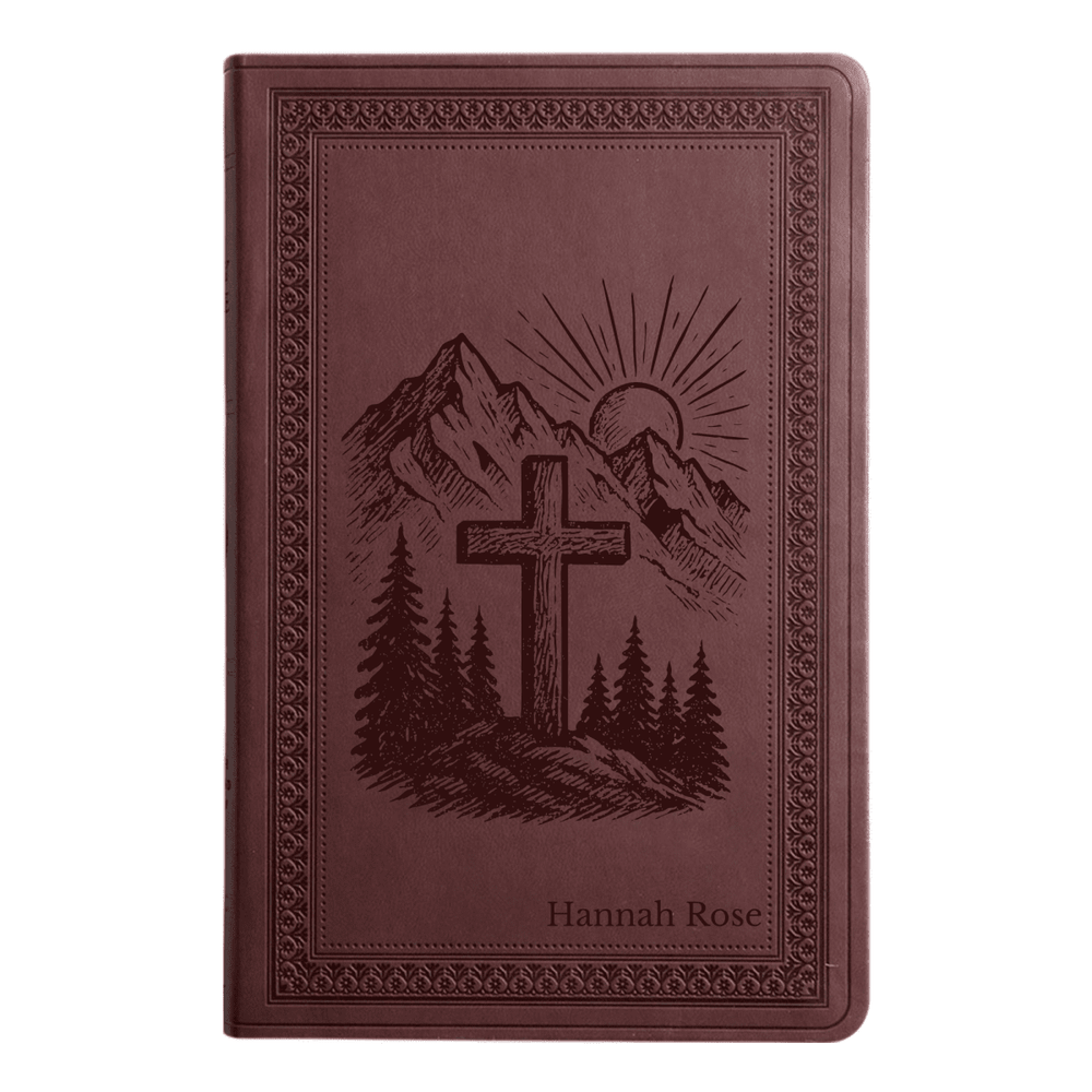 ESV Purple Plum Standard Size Holy Bible Large Print | Cross Collection