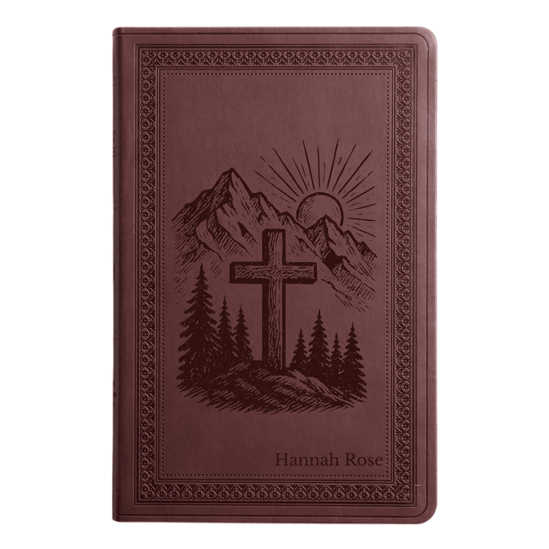 ESV Purple Plum Standard Size Holy Bible Large Print | Cross Collection
