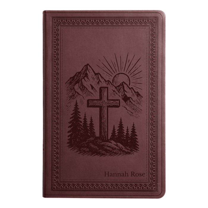 ESV Purple Plum Standard Size Holy Bible Large Print | Cross Collection