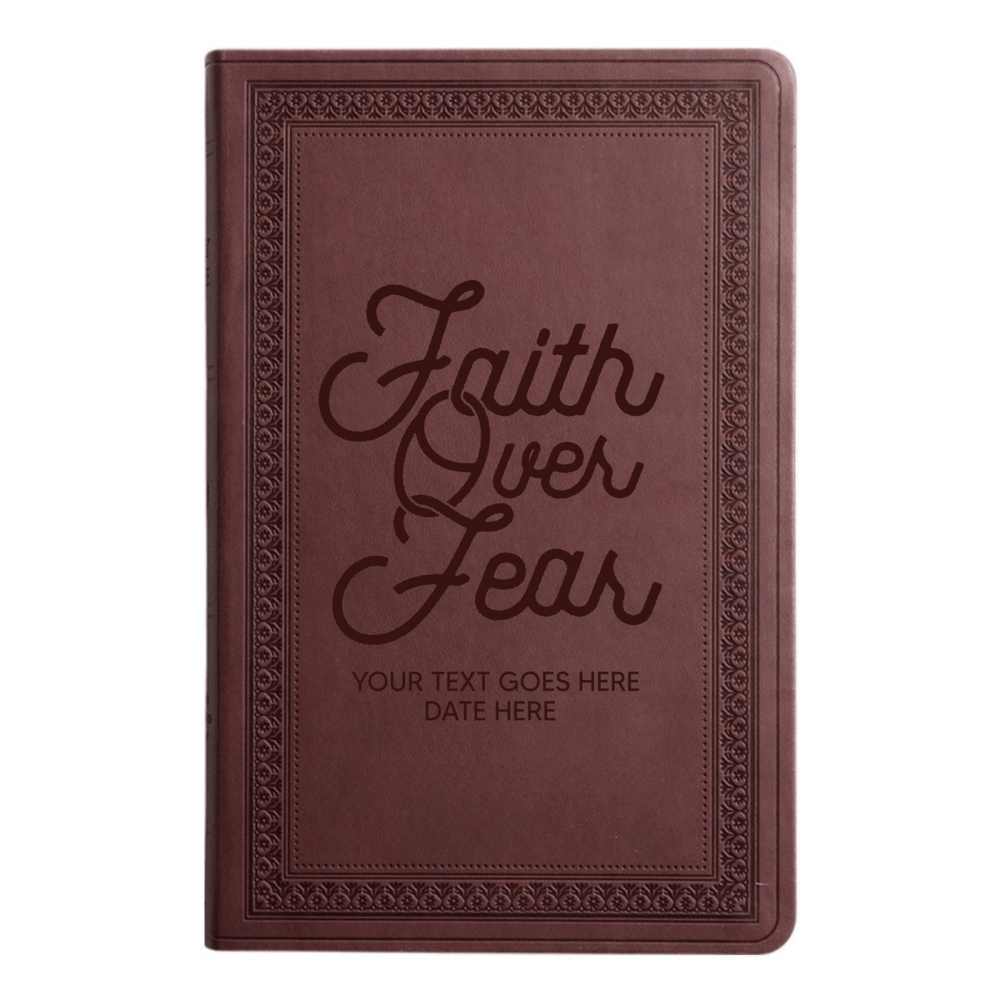 ESV Purple Plum Standard Size Holy Bible Large Print | Faith over Fear
