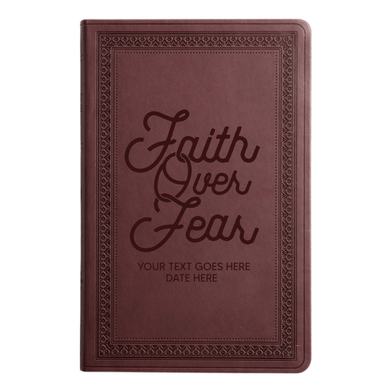 ESV Purple Plum Standard Size Holy Bible Large Print | Faith over Fear