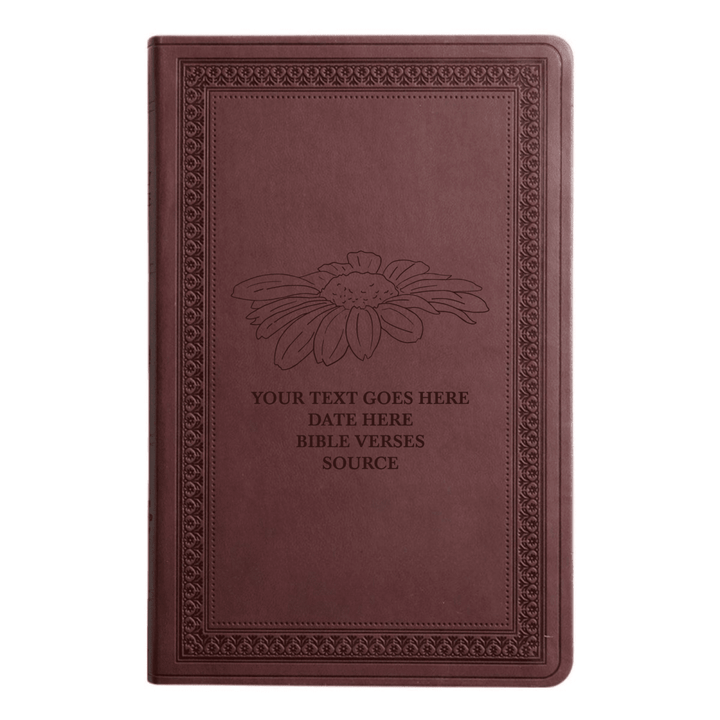 ESV Purple Plum Standard Size Holy Bible Large Print | Floral Collection 1 - Shepherds Shelf