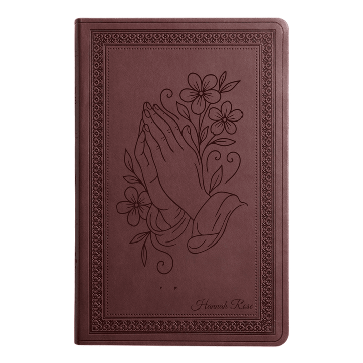 ESV Purple Plum Standard Size Holy Bible Large Print | Floral Collection 2 - Shepherds Shelf