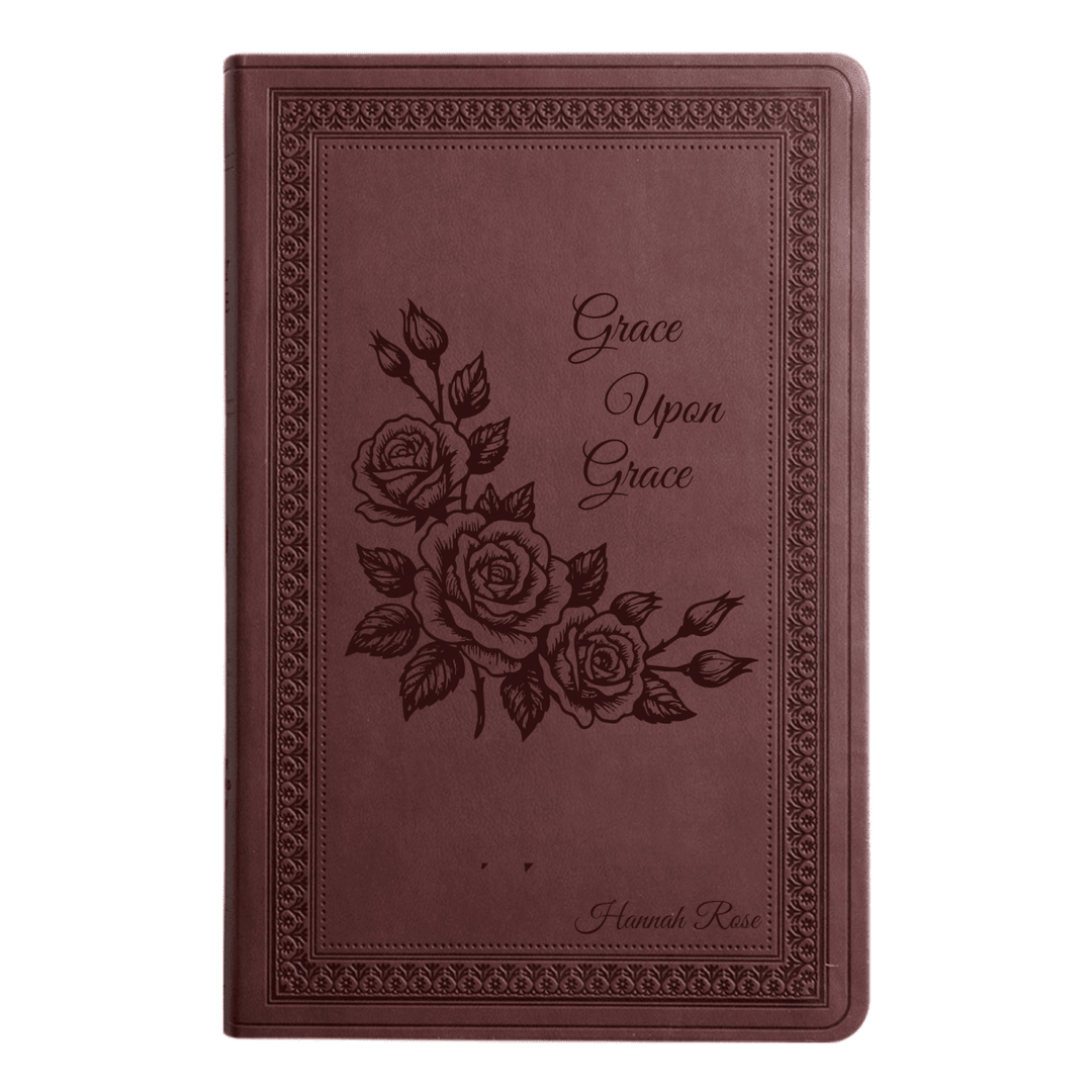 ESV Purple Plum Standard Size Holy Bible Large Print | Floral Collection 2 - Shepherds Shelf