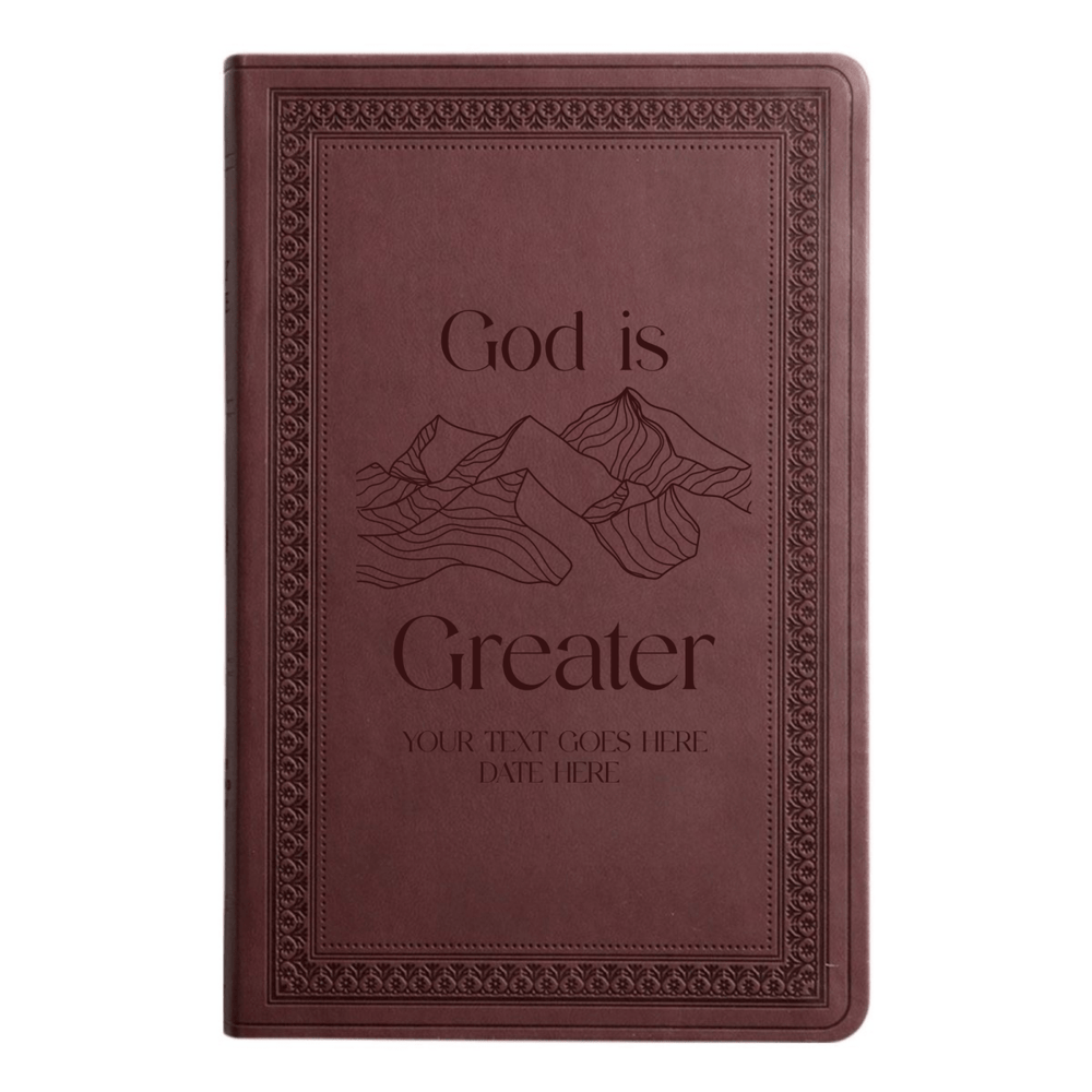 ESV Purple Plum Standard Size Holy Bible Large Print | God is Greater