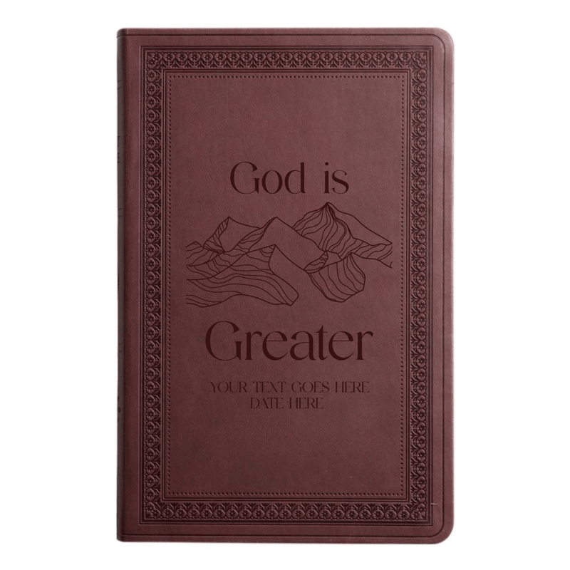 ESV Purple Plum Standard Size Holy Bible Large Print | God is Greater