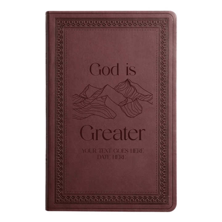 ESV Purple Plum Standard Size Holy Bible Large Print | God is Greater - Shepherds Shelf