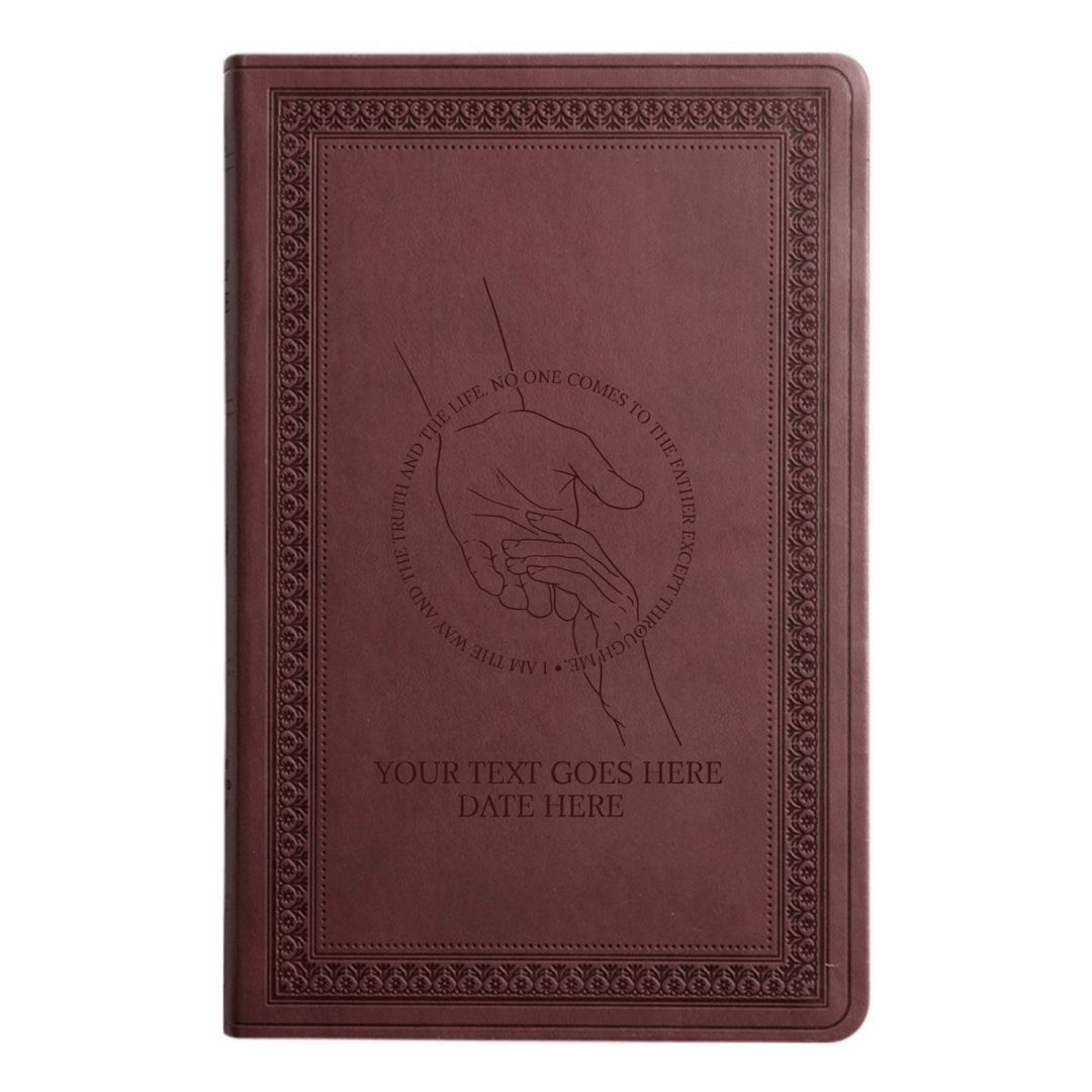 ESV Purple Plum Standard Size Holy Bible Large Print | Helping Hand - Shepherds Shelf