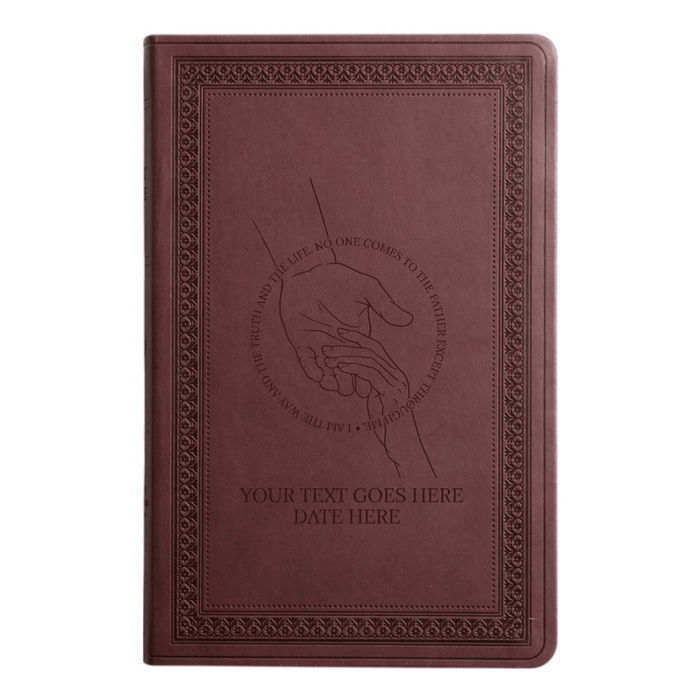 ESV Purple Plum Standard Size Holy Bible Large Print | Helping Hand