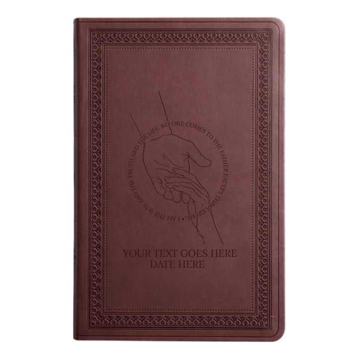ESV Purple Plum Standard Size Holy Bible Large Print | Helping Hand - Shepherds Shelf