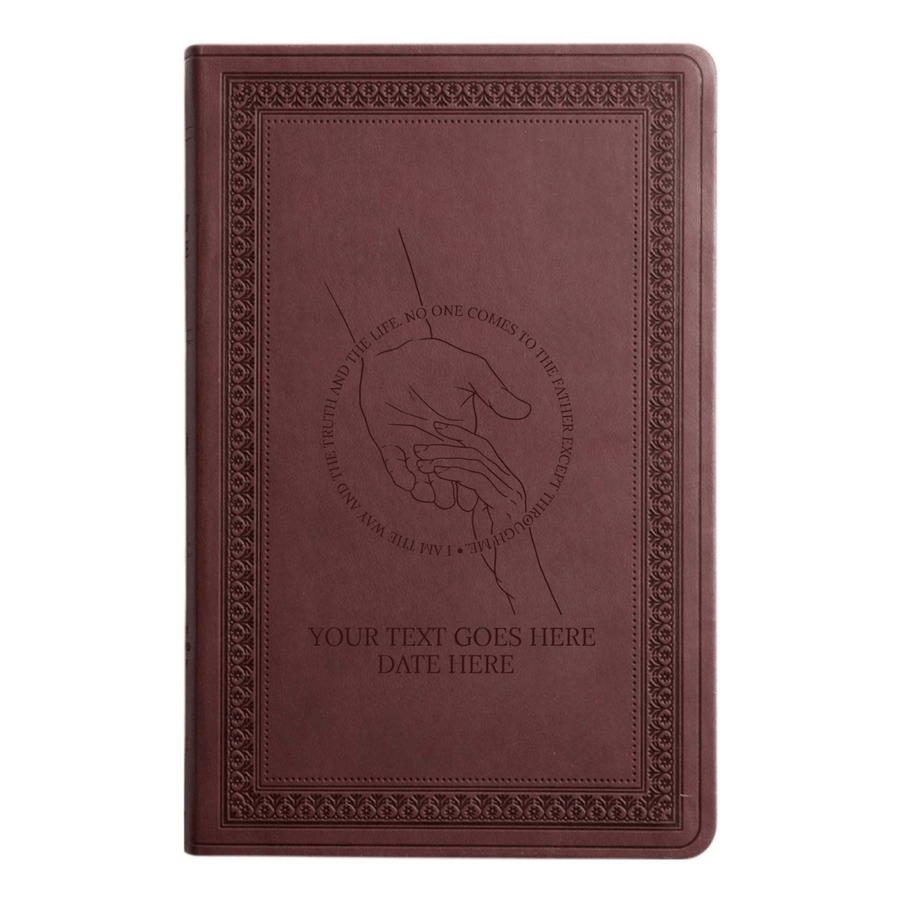ESV Purple Plum Standard Size Holy Bible Large Print | Helping Hand - Shepherds Shelf