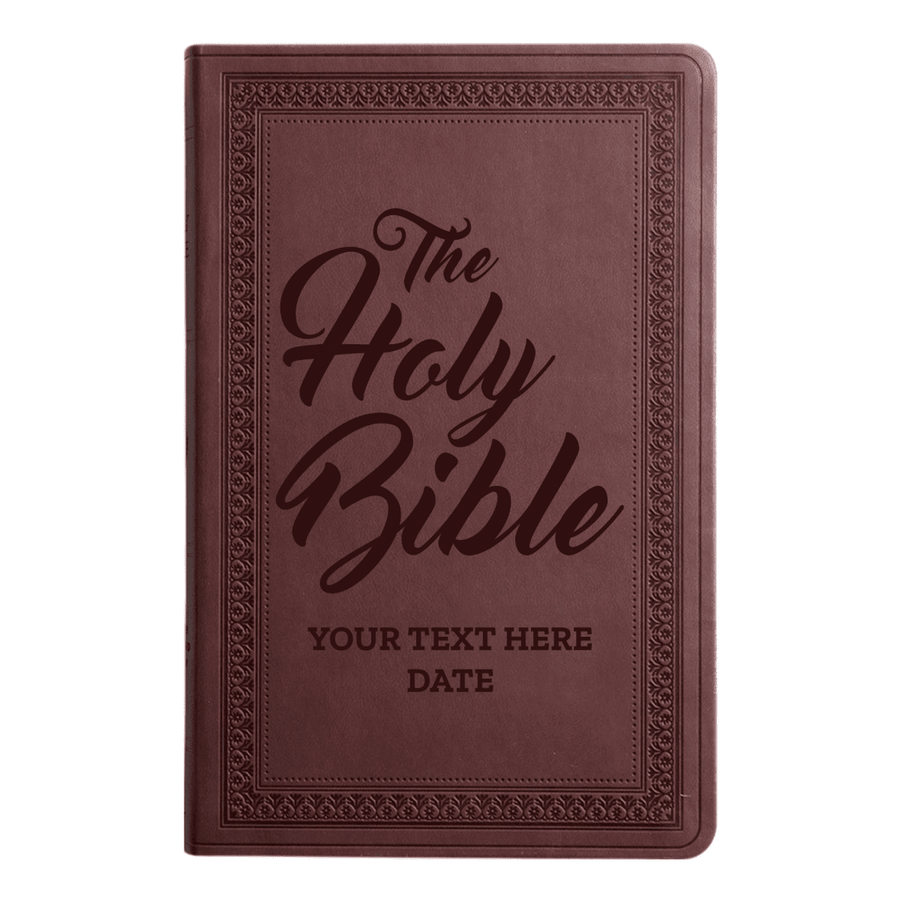 ESV Purple Plum Standard Size Holy Bible Large Print | Name - Shepherds Shelf
