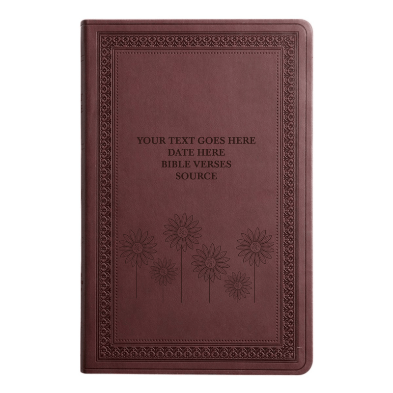 ESV Purple Plum Standard Size Holy Bible Large Print | Sun Flower
