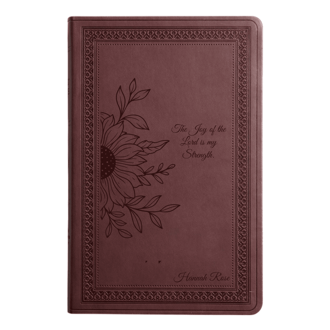 ESV Purple Plum Standard Size Holy Bible Large Print | Sunflower - Shepherds Shelf
