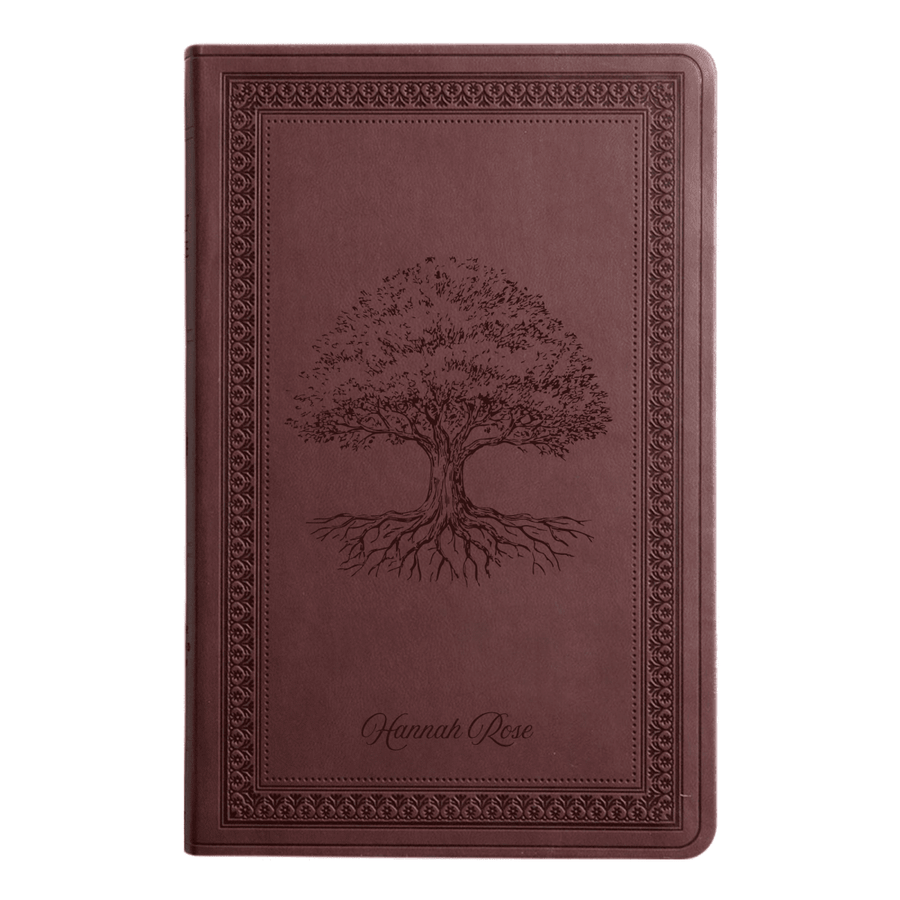 ESV Purple Plum Standard Size Holy Bible Large Print | Tree of Life - Shepherds Shelf