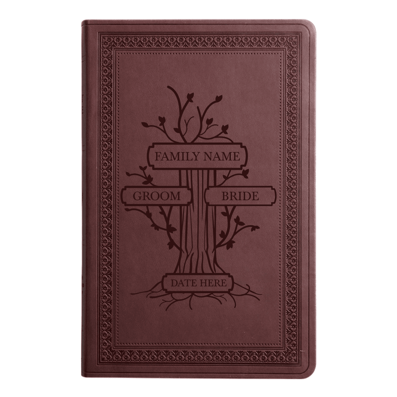 ESV Purple Plum Standard Size Holy Bible Large Print | Wedding Collection
