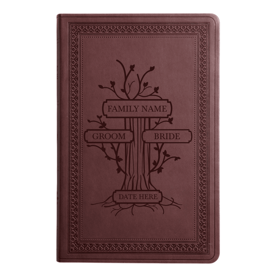 ESV Purple Plum Standard Size Holy Bible Large Print | Wedding Collection - Shepherds Shelf