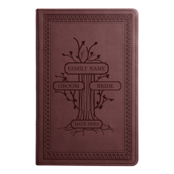 ESV Purple Plum Standard Size Holy Bible Large Print | Wedding Collection - Shepherds Shelf