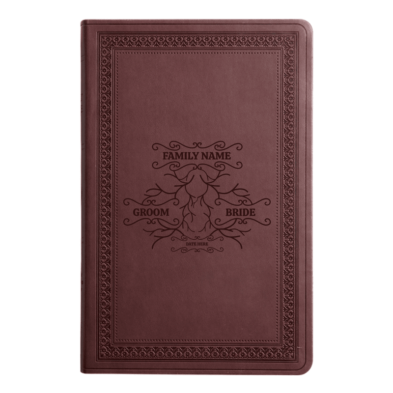 ESV Purple Plum Standard Size Holy Bible Large Print | Wedding Collection