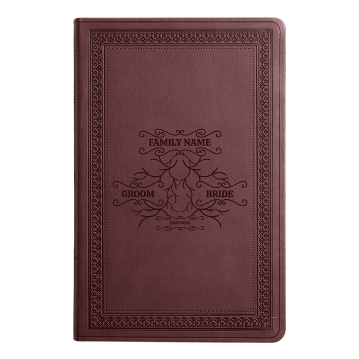 ESV Purple Plum Standard Size Holy Bible Large Print | Wedding Collection - Shepherds Shelf