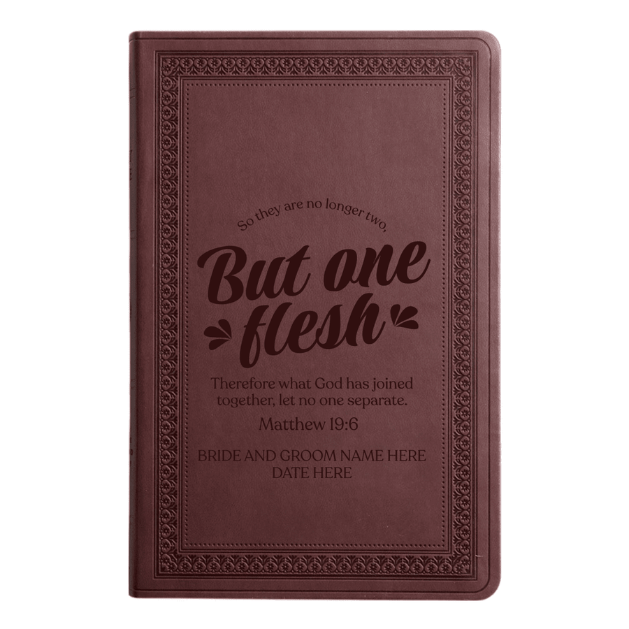 ESV Purple Plum Standard Size Holy Bible Large Print | Wedding Collection - Shepherds Shelf