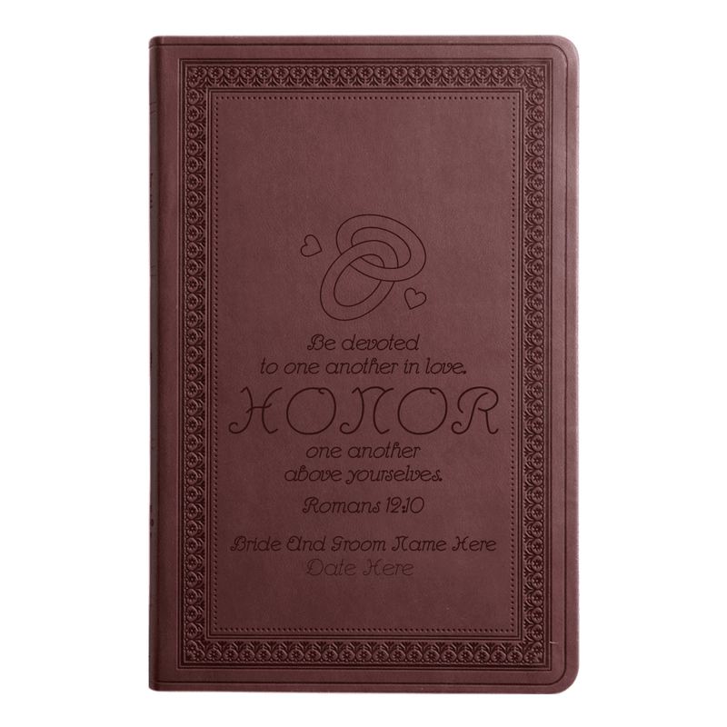 ESV Purple Plum Standard Size Holy Bible Large Print | Wedding Collection