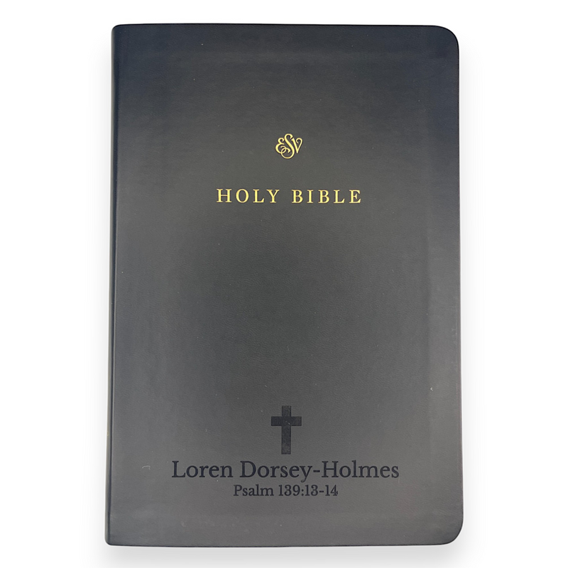 ESV Black Standard Size TruTone Holy Bible Small Print