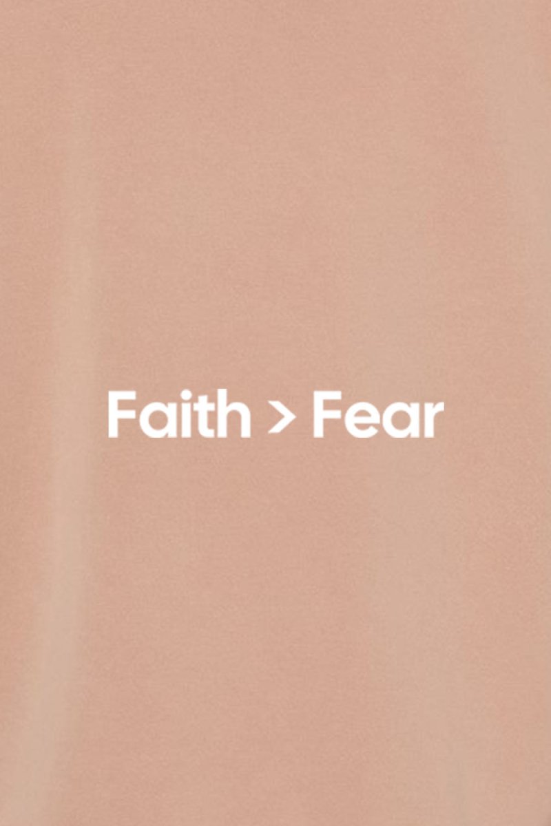Faith > Fear Unisex Pigment - Dyed Hoodie Sweatshirt - Shepherds Shelf