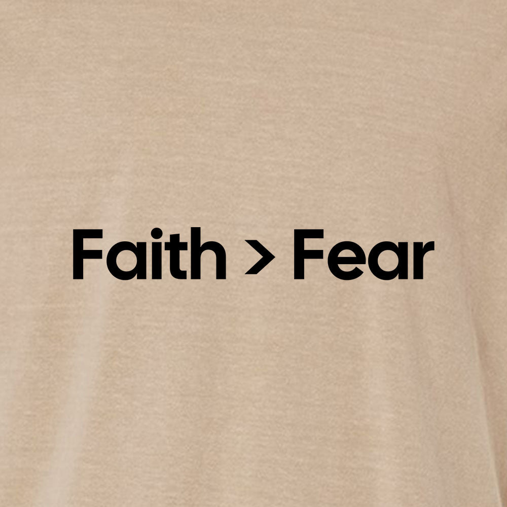 Faith Over Fear 4 Unisex Garment - Dyed Tee - Shepherds Shelf