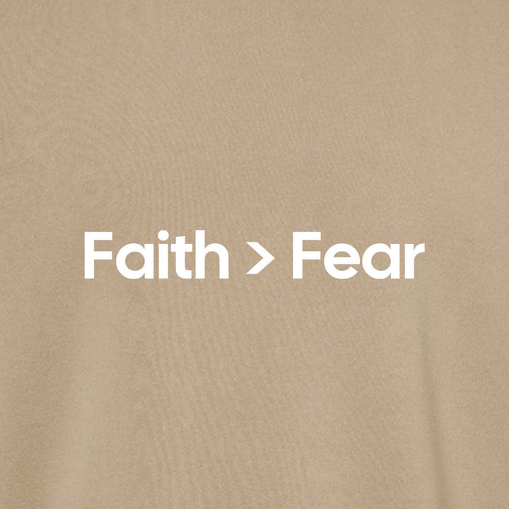 Faith Over Fear 4 Unisex Pigment - Dyed Crewneck Sweatshirt - Shepherds Shelf