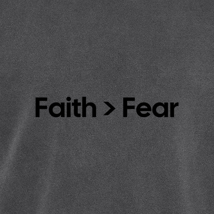 Faith Over Fear 4 Unisex Pigment - Dyed Crewneck Sweatshirt - Shepherds Shelf