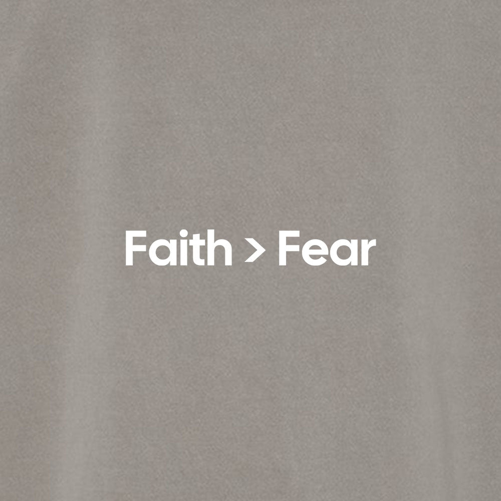 Faith Over Fear 4 Unisex Pigment - Dyed Hoodie Sweatshirt - Shepherds Shelf