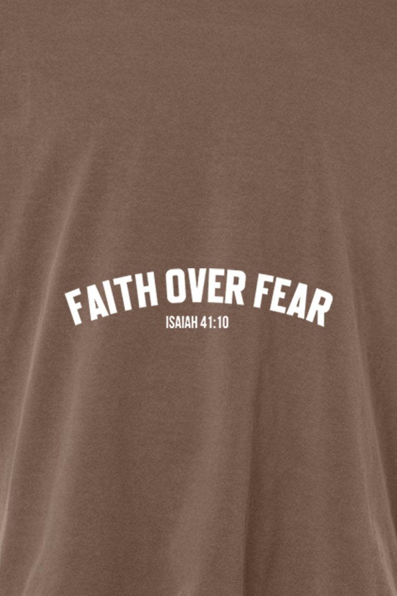 Faith Over Fear Unisex Garment - Dyed Tee - Shepherds Shelf